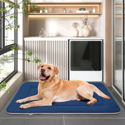 Large Non-Slip Washable Dog Bed Crate Mat 42" Soft Mattress Kennel Pad